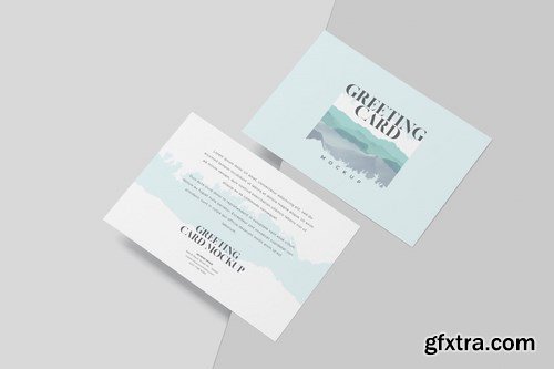 Horizontal Invitation Greeting Card Mockups