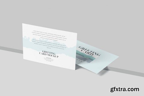 Horizontal Invitation Greeting Card Mockups