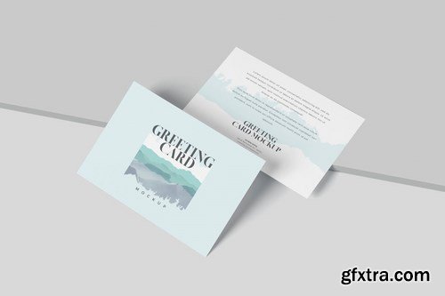 Horizontal Invitation Greeting Card Mockups