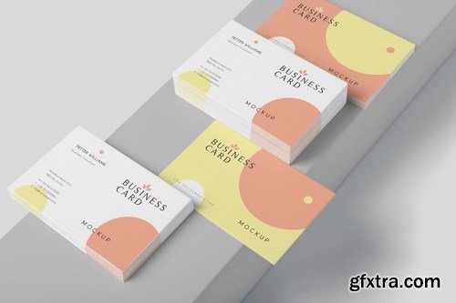 Modern Business Card Stack Mockups