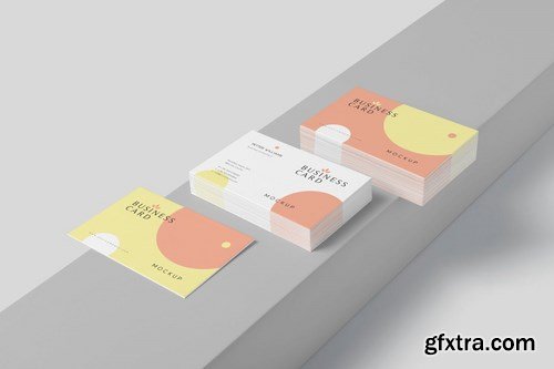 Modern Business Card Stack Mockups