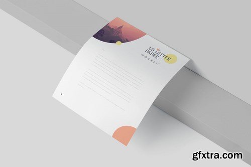 US Letter Stationery Paper Mockups