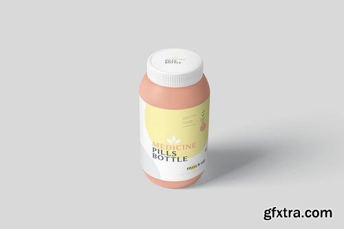 Plastic Medicine Pills Bottle Mockups