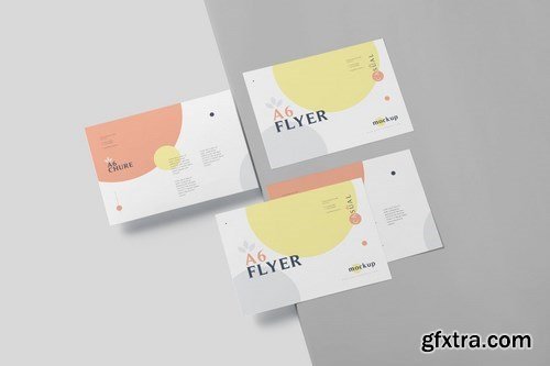 A6 Single Page Flyer Mockups