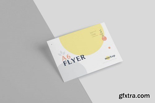 A6 Single Page Flyer Mockups