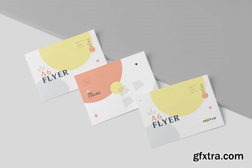 A6 Single Page Flyer Mockups