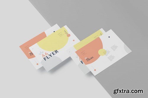 A6 Single Page Flyer Mockups