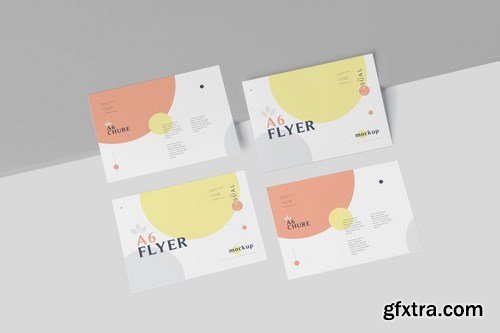 A6 Single Page Flyer Mockups