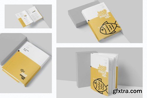 Book Cover & Dust Jacket Mockups