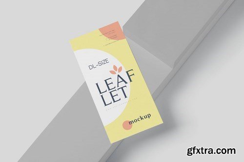 DL Size One-page Leaflet Mockups