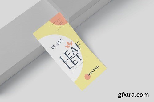 DL Size One-page Leaflet Mockups