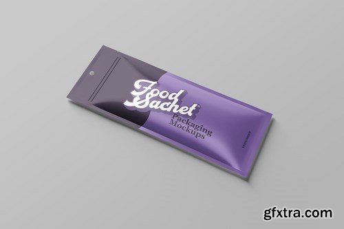 Food Sachet Packaging Mockups