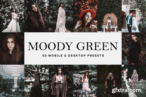 50 Moody Green Lightroom Presets