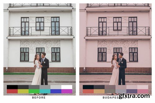 50 Budapest Pink Lightroom Presets and LUTs