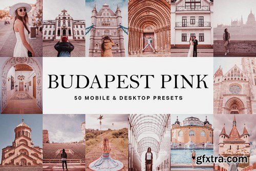 50 Budapest Pink Lightroom Presets and LUTs