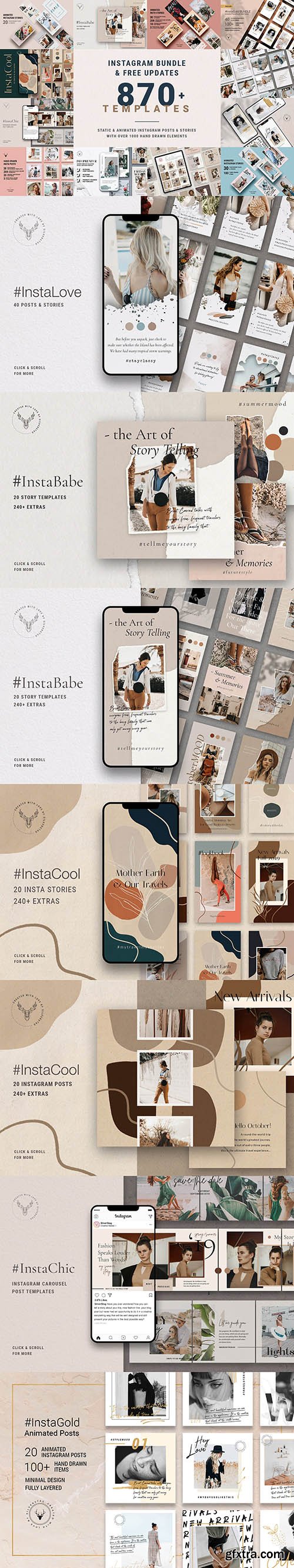 CreativeMarket - Ultimate Instagram Bundle + Updates 4538955