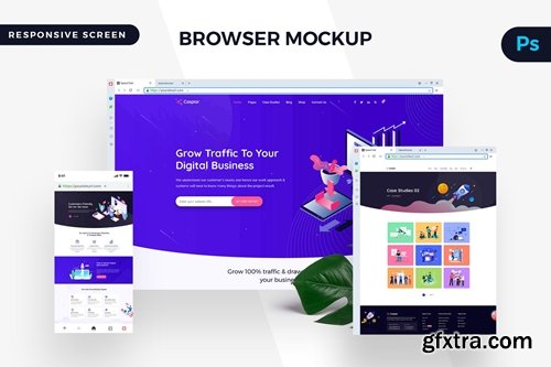 Responsive Browser Mockup