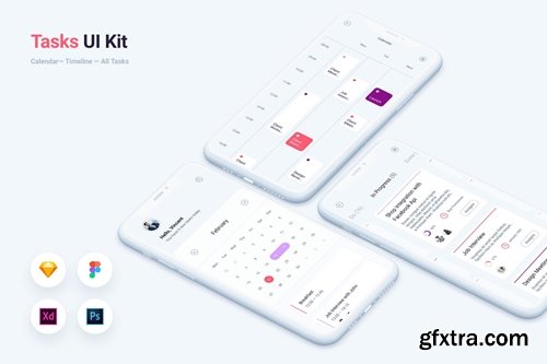 To do Tasks Mobile App UI Kit Template