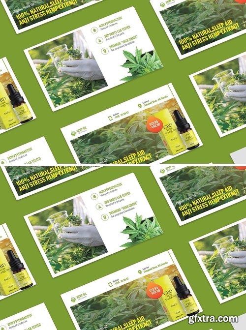 Cannabis Hemp Oil Products Business Card