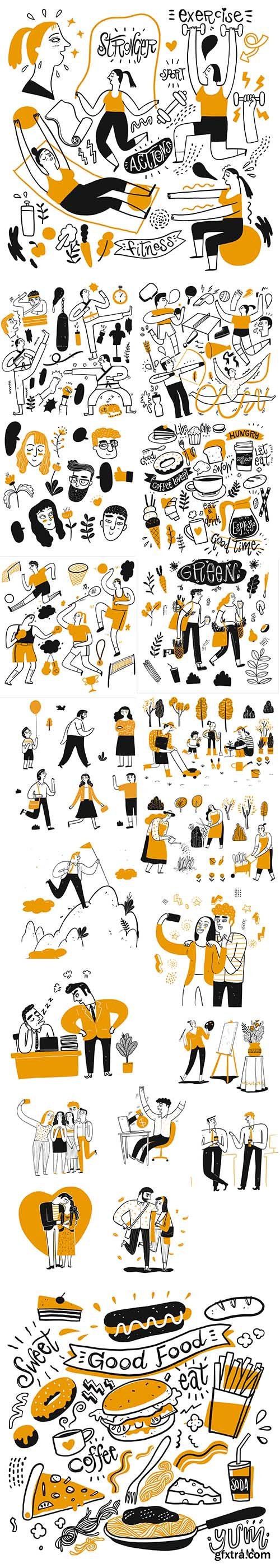 Activities People Concept Illustration