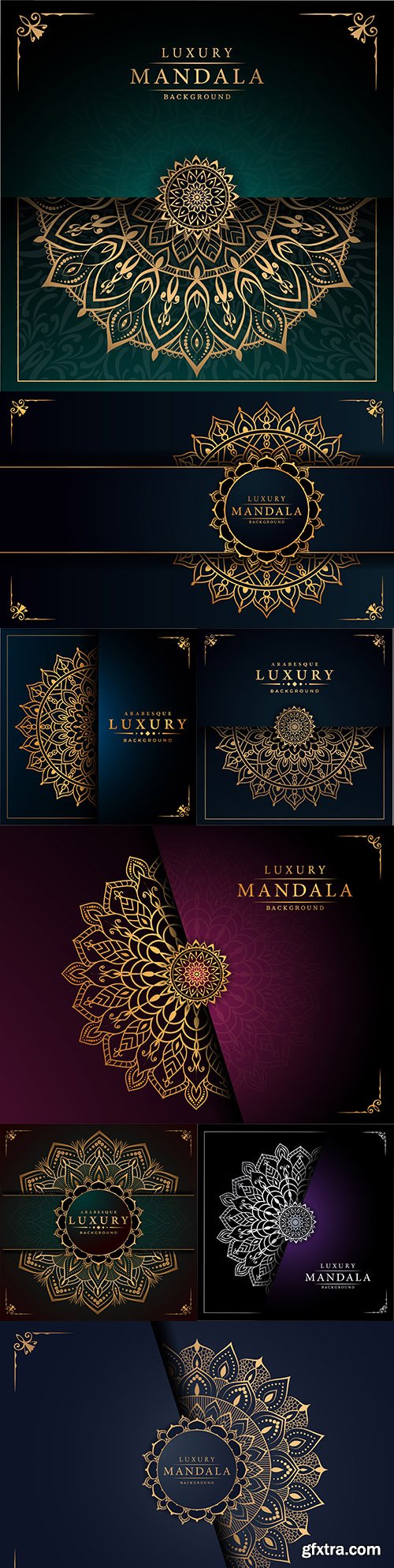 Luxury mandala background creative design
