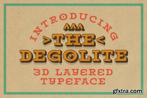 Degolite Extrude Typeface