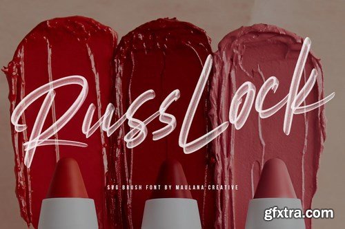 Russlock SVG Brush Font