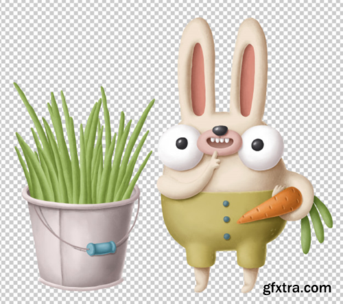 cartoon-rabbit-with-carrot_147671-85