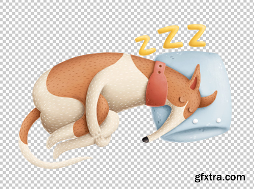 cute-sleeping-dog-illustration_147671-129