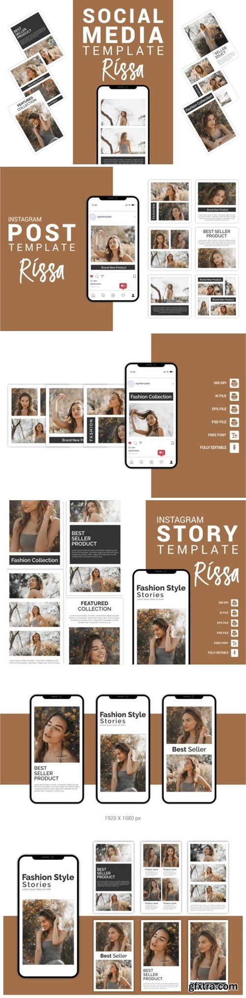 Rissa - Fashion Social Media Template 3657593