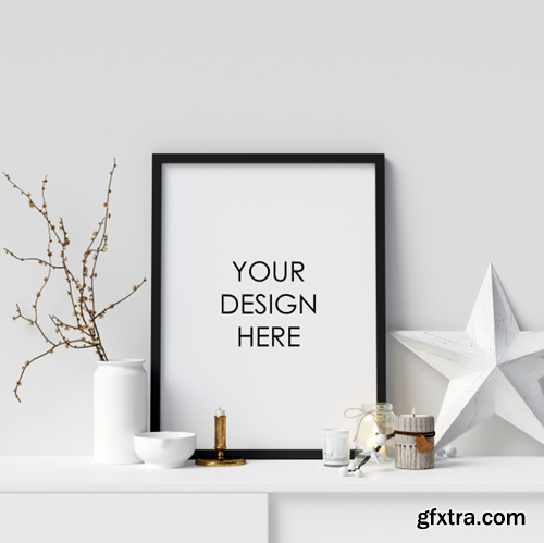 mock-up-poster-frame-with-christmas-decoration_42637-522