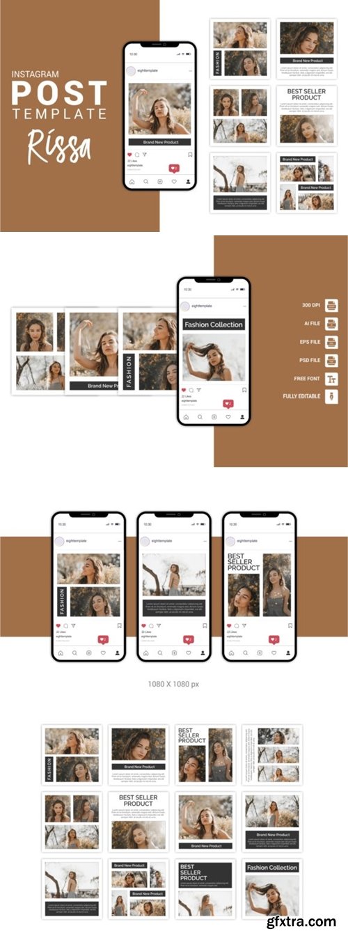 Rissa - Fashion Instagram Post Template 3656095