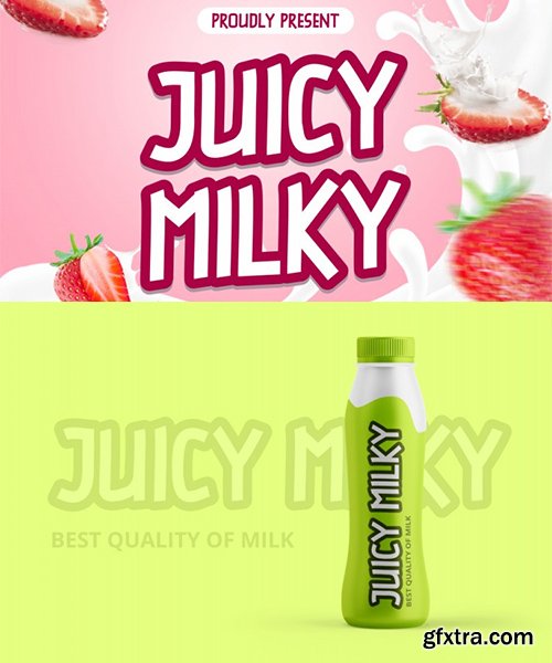 Juicy Milky Display Font 