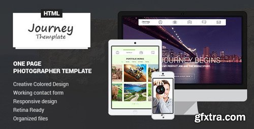 ThemeForest - Journey v1.0 - One Page Photographer Template (Update: 13 July 15) - 7188510