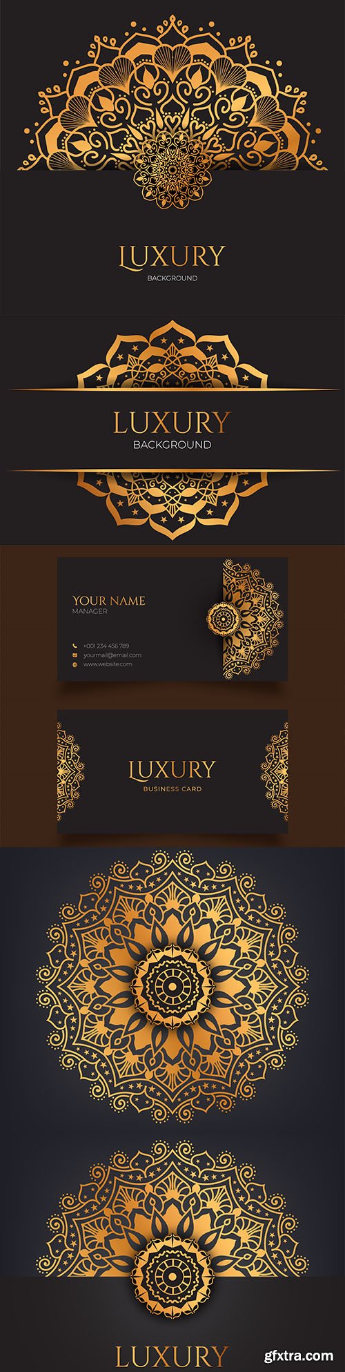 Luxury mandala golden pattern Arabic Islamic style
