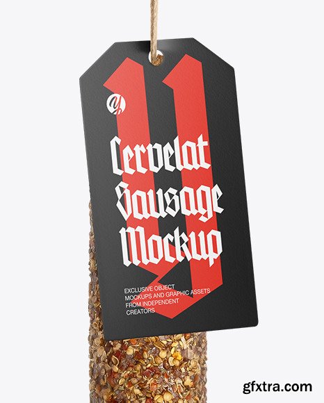 Small Cervelat Sausage Mockup 56641