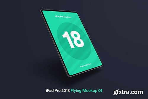 iPad Pro - Flying Mockup 01