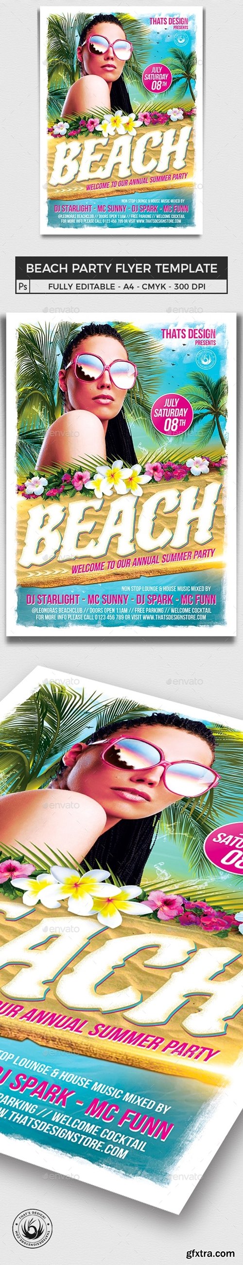 GraphicRiver - Beach Party Flyer Template V4 7958131