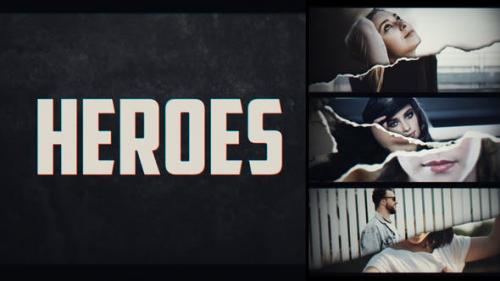 Videohive - Page Turn Heroes Intro