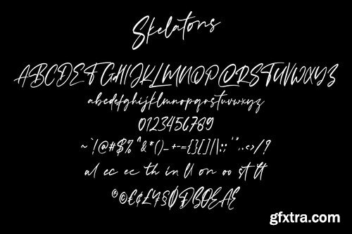 Skelatons Handmade Brush Font