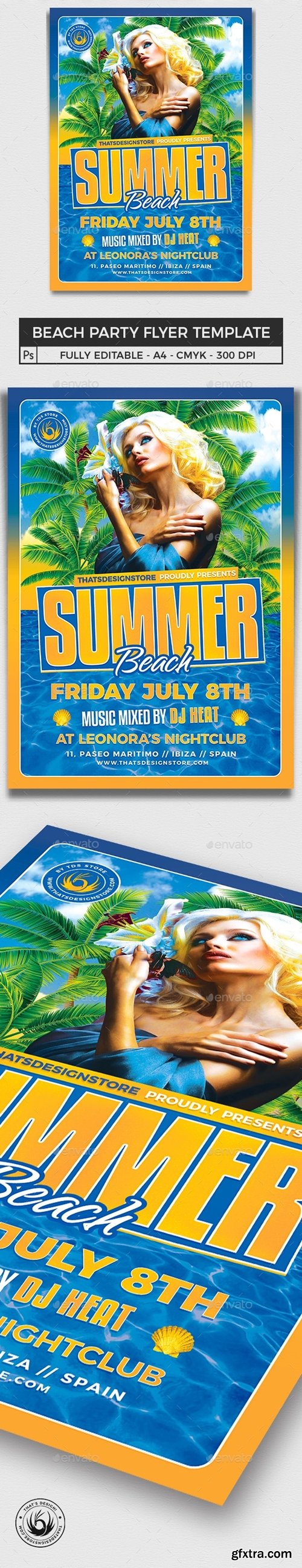 GraphicRiver - Beach Party Flyer Template V6 8157469