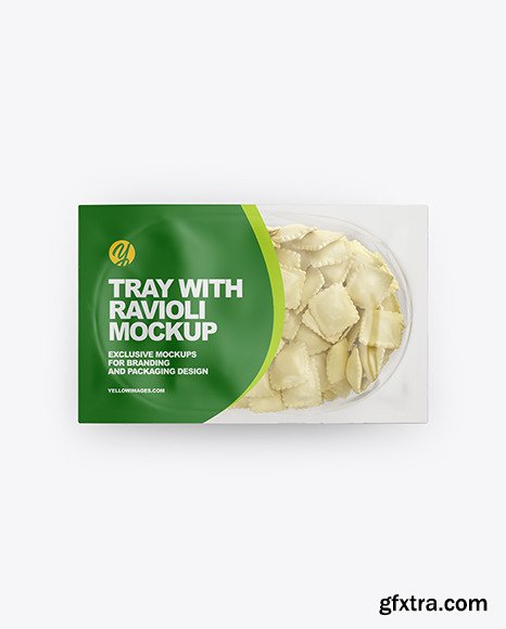 Tray With Ravioli Mockup 56379