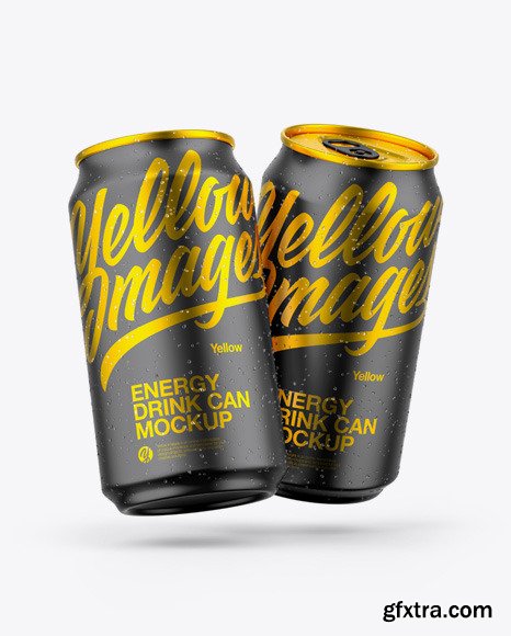 Two Matte Cans Mockup 56292