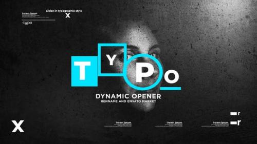 Videohive - Typographic Dynamic Stomp Opener