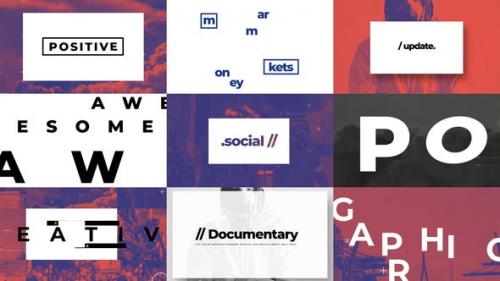 Videohive - Typographic And Documentary Opener