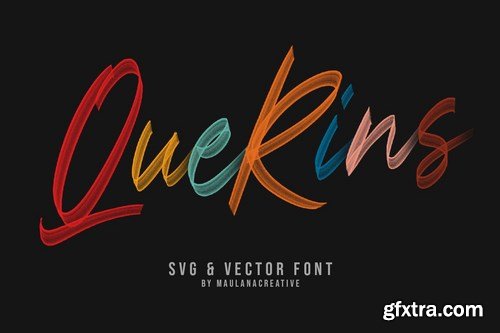 Querins SVG Brush Font