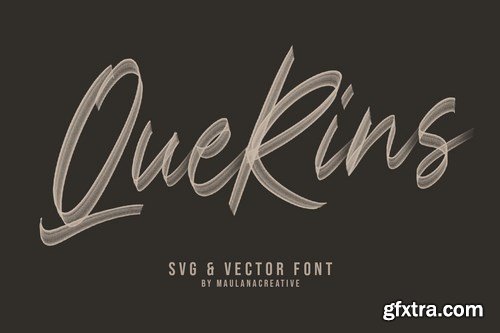 Querins SVG Brush Font