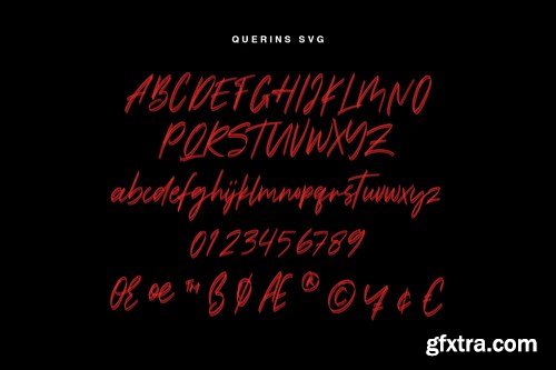 Querins SVG Brush Font