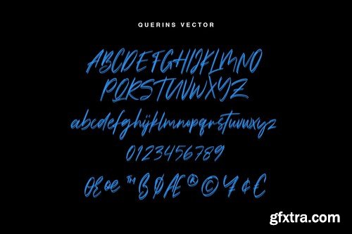 Querins SVG Brush Font