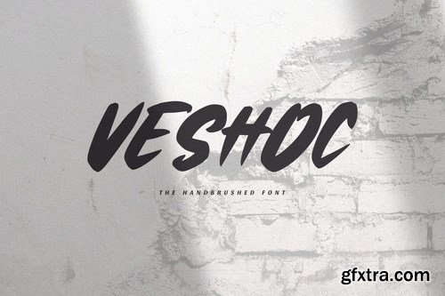 Veshoc - The Handbrushed Font